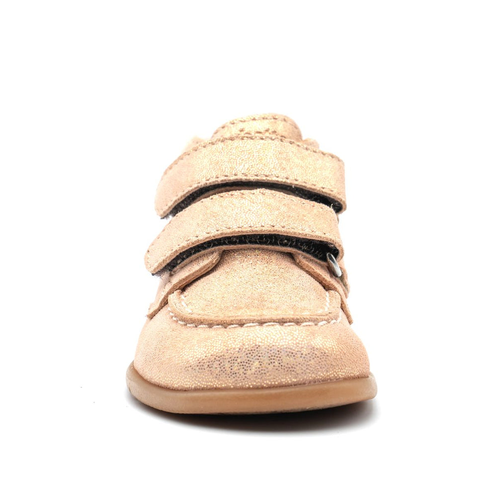 Babybotte barefoot Derbies Velcro Confetti Rose Paillettes