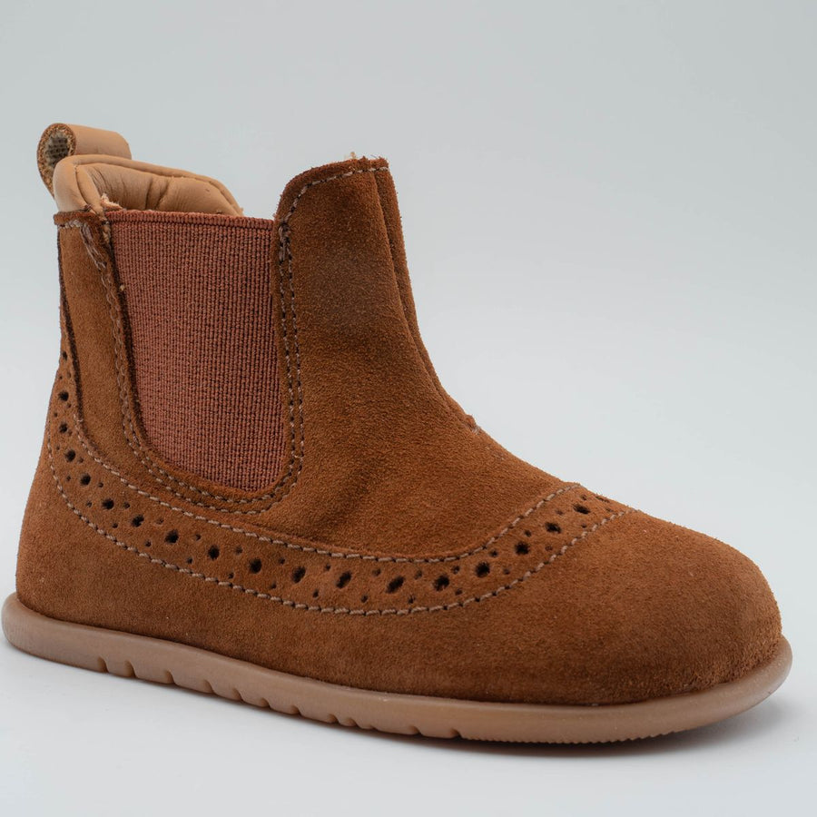 Babybotte barefoot Archic Velour Cuoio