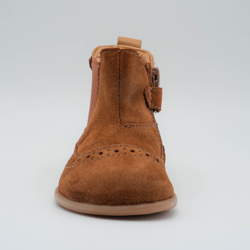 Babybotte barefoot Archic Velour Cuoio
