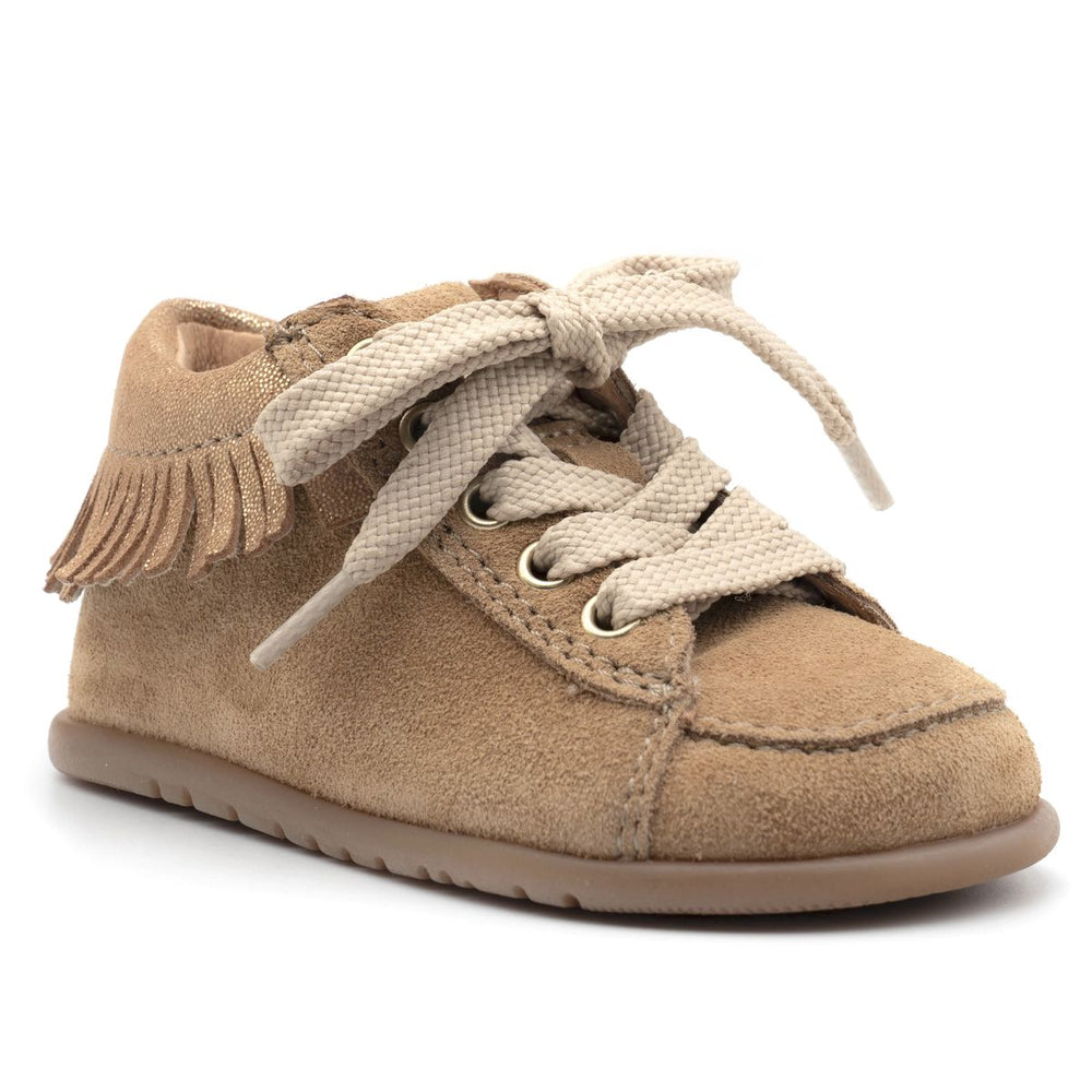 Babybotte barefoot Anoki Zip Velour Nocciola