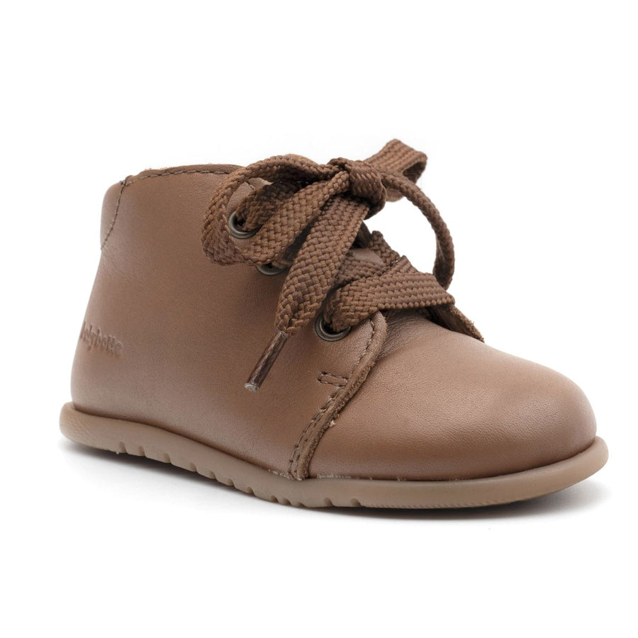 Babybotte barefoot Fredy Zip Texano Cuoio