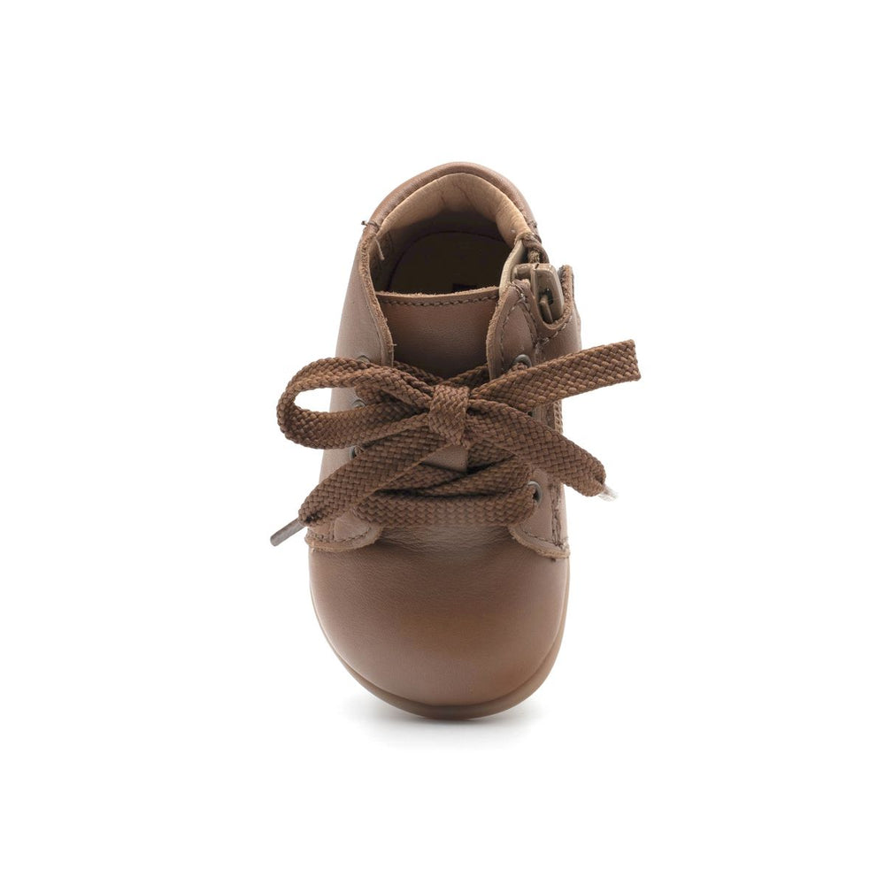 Babybotte barefoot Fredy Zip Texano Cuoio