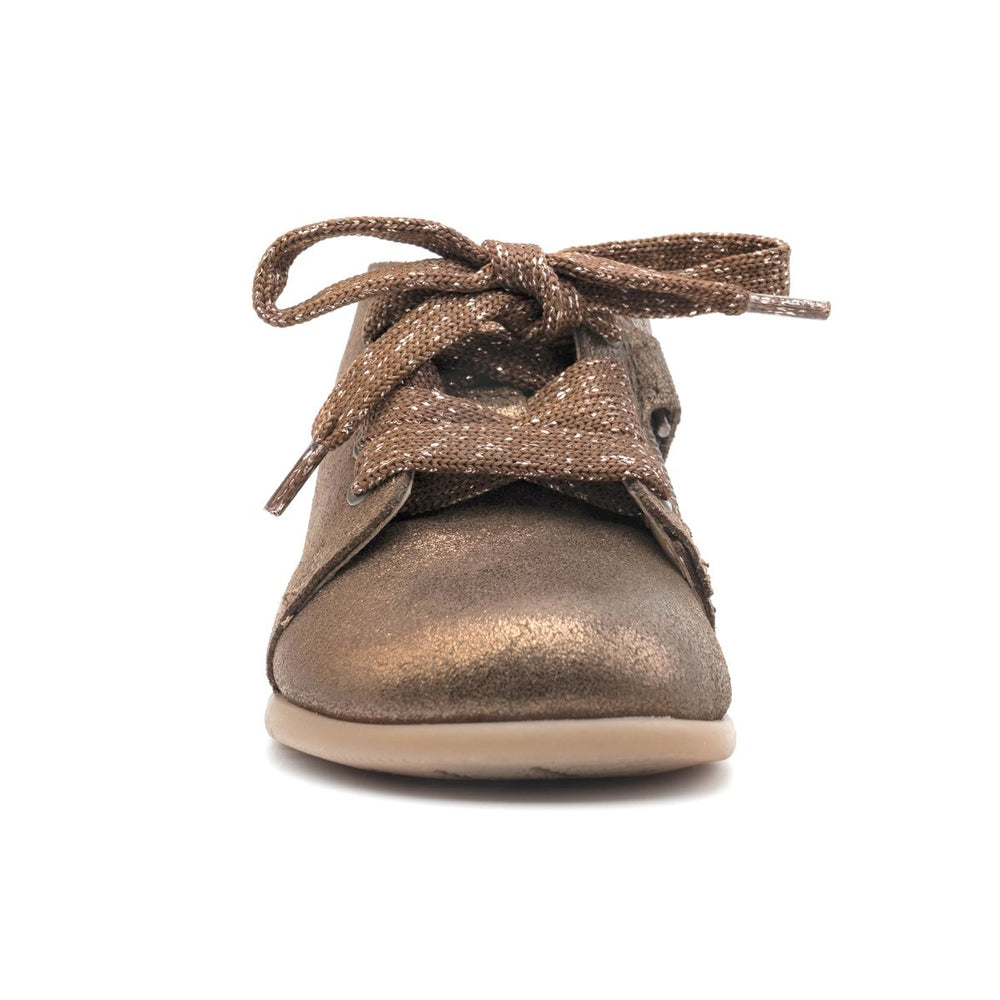 Babybotte barefoot Fredy Zip Bronzo Paillettes