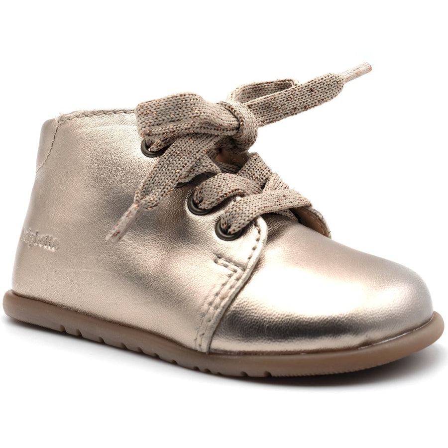 Babybotte barefoot Fredy Zip Laminato Platino