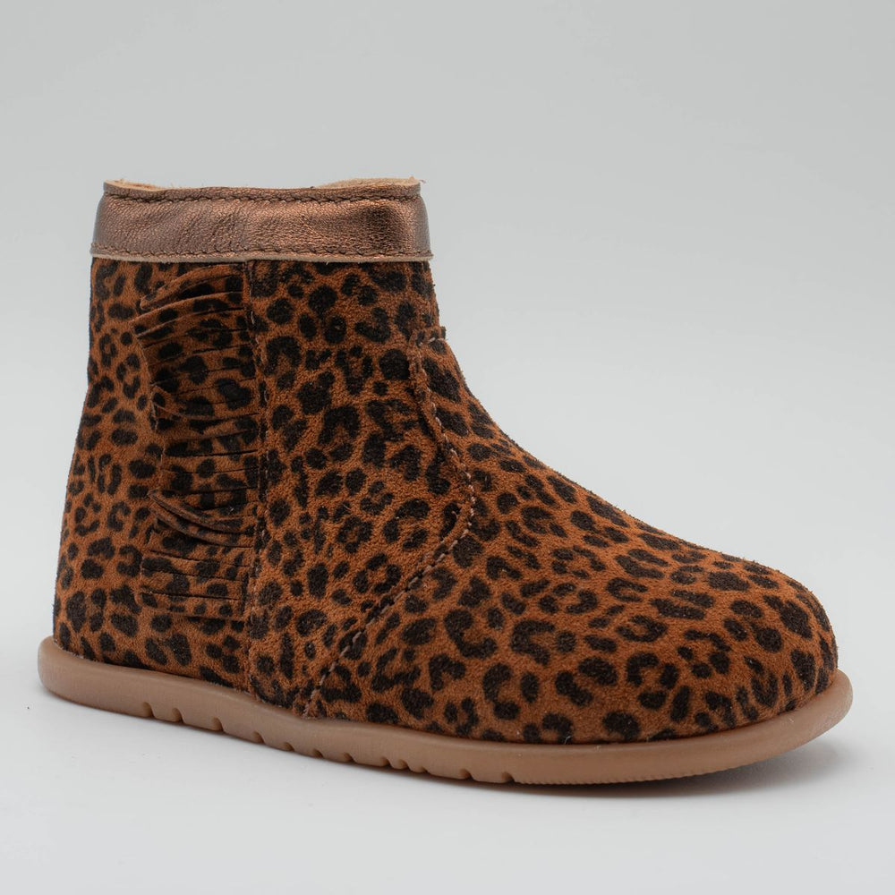 Babybotte barefoot Anoki Boot Franges Leopard