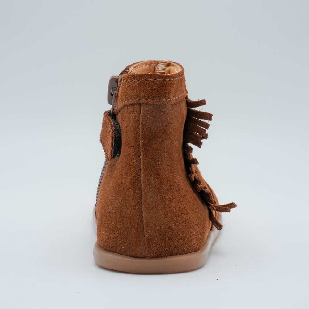 Babybotte barefoot Anoki Boot Franges Velour Cuoio