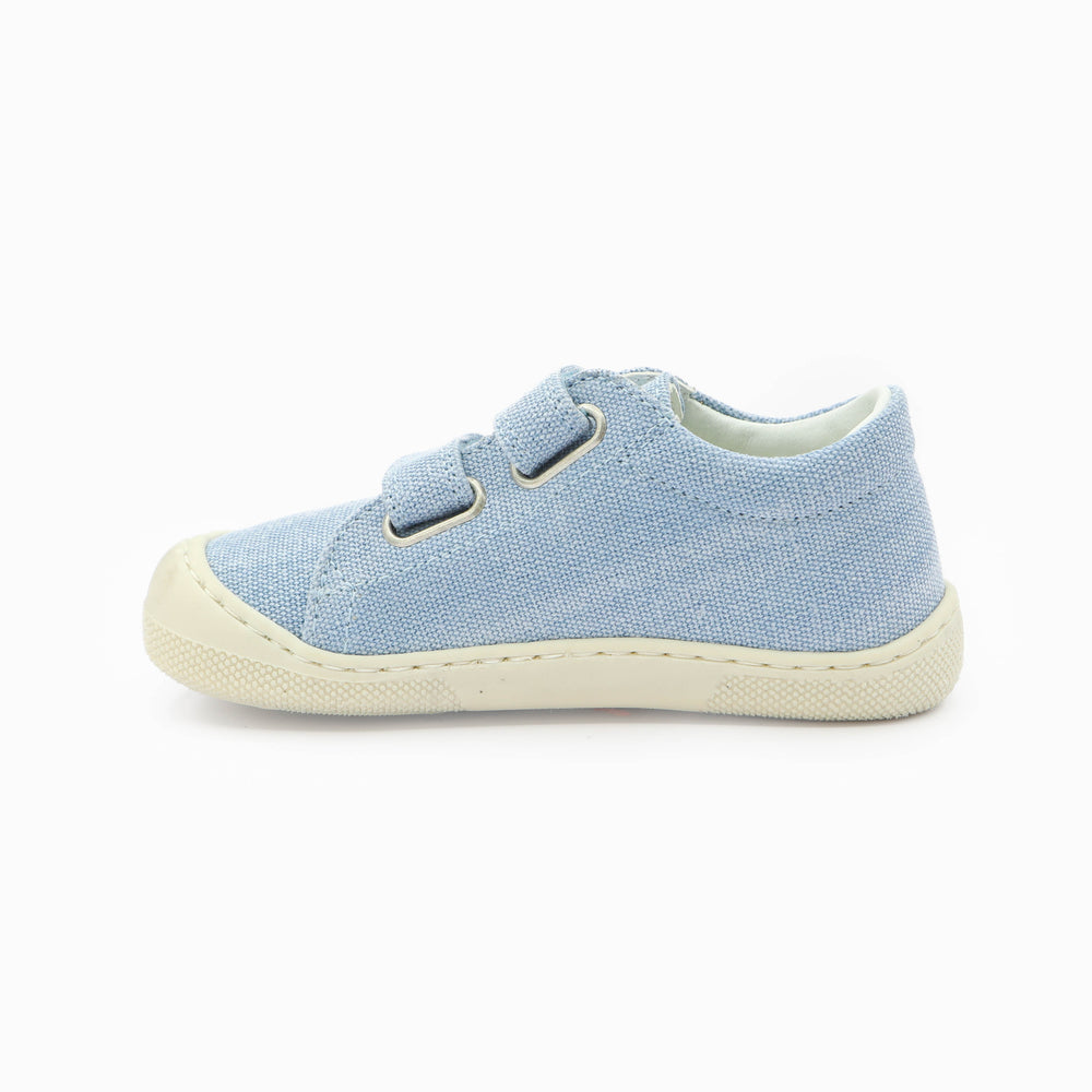 Naturino Barefoot Rabir Velcros Canvas Celeste