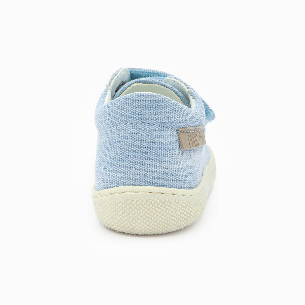 Naturino Barefoot Rabir Velcros Canvas Celeste