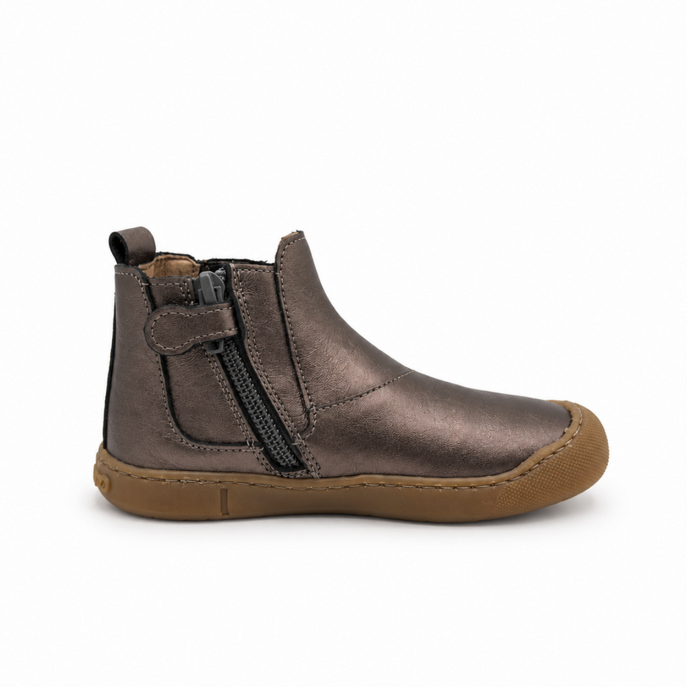 Botines Acebos Barefoot Sparkle color topo
