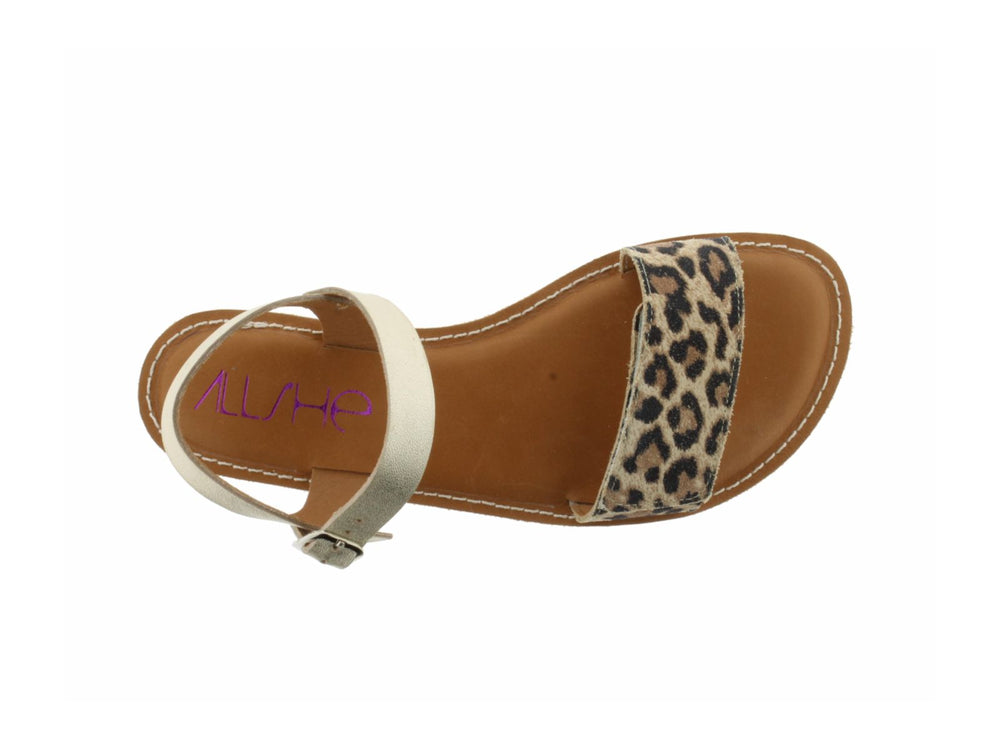 Acebos Barefoot Sandales AllShe Egda Beige Leopardo