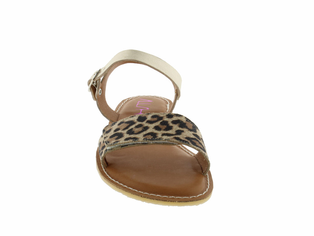 Acebos Barefoot Sandales AllShe Egda Beige Leopardo