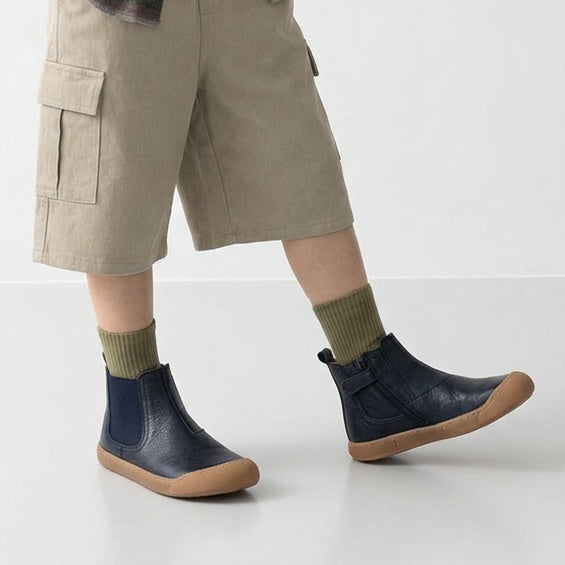 Botines Chelsea Acebos Barefoot azul marino
