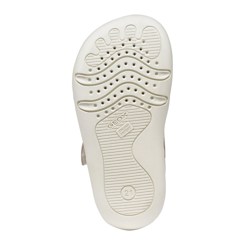 Geox Barefoot Steppieup Sandales White Light Grey
