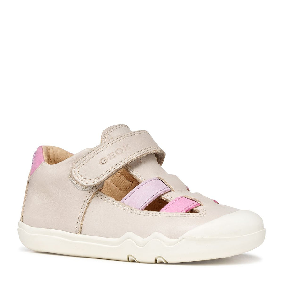 Geox Barefoot Steppieup Sandales Ivory Pink
