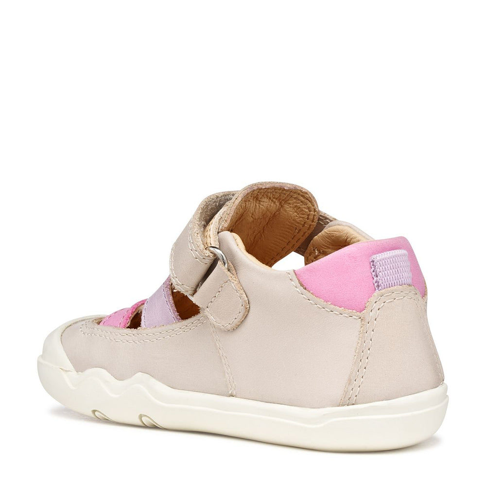 Geox Barefoot Steppieup Sandales Ivory Pink