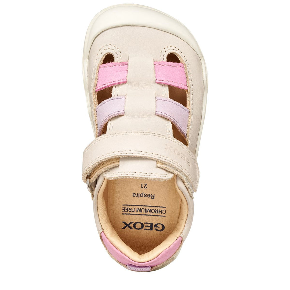 Geox Barefoot Steppieup Sandales Ivory Pink