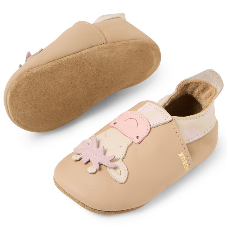 Bobux Chaussons Giraffe Beige