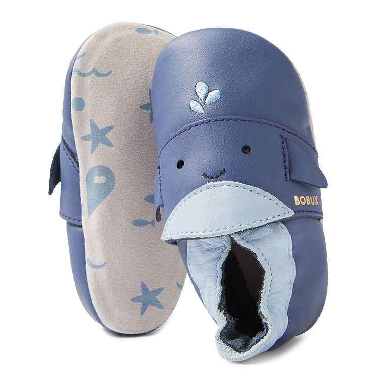 Bobux Pantuflas Whale Blue Indigo