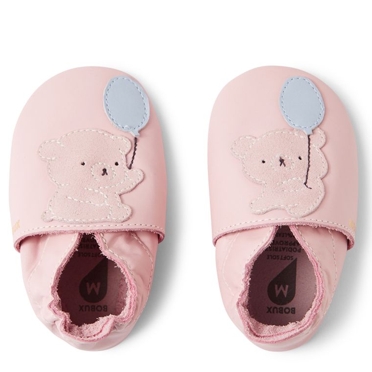 Bobux Chaussons Teddy Ballet Pink