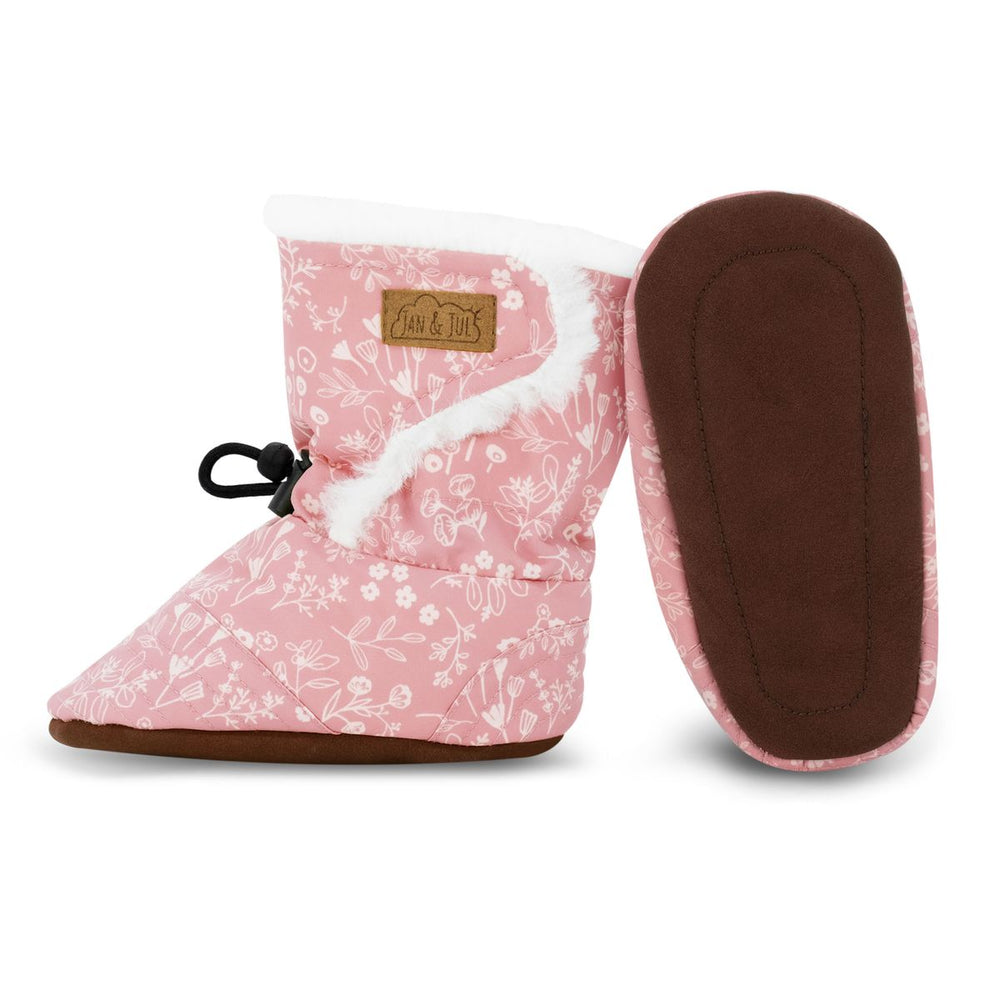 Jan and Jul Stay-Put Winter Booties Prairie Flowers