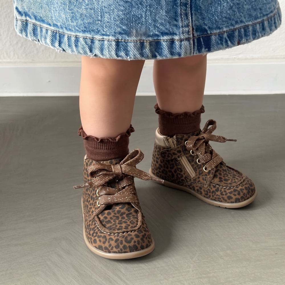 Babybotte barefoot Derbies Zip Leopard