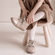 Babybotte barefoot Fredy Zip Confetti Rose paillettes