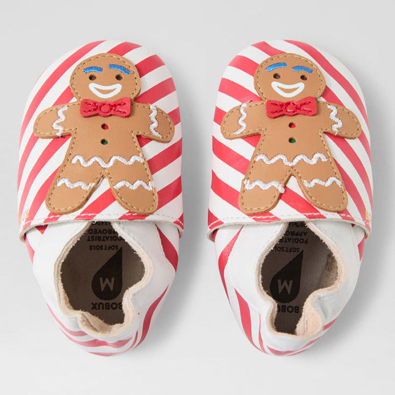 Bobux Chaussons Gingy White Poppy
