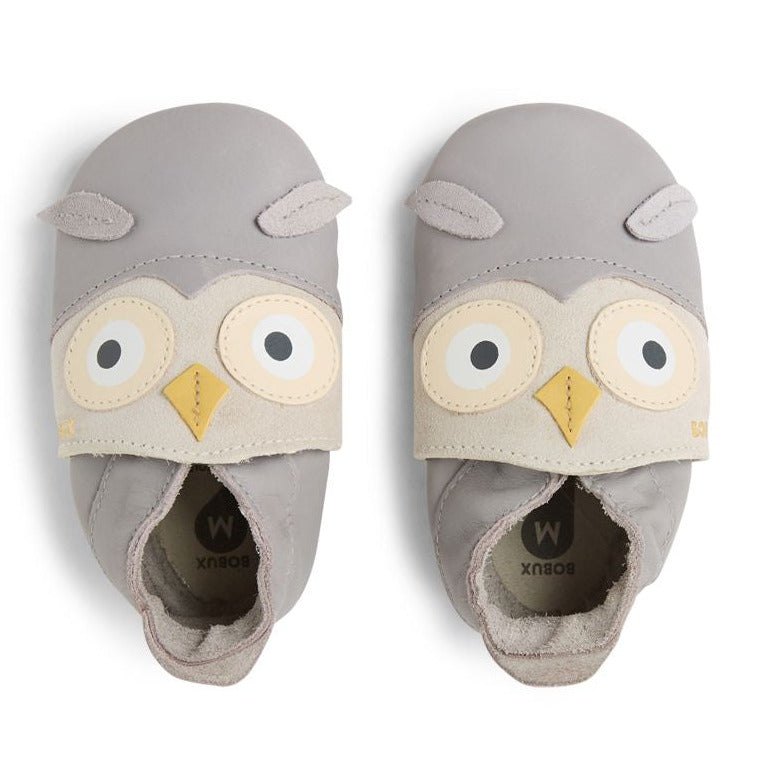 Bobux Chaussons Hootie Grey Gull