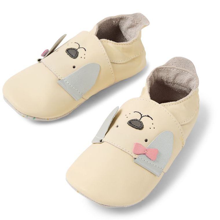Bobux Chaussons Little Bow Pup Vanilla