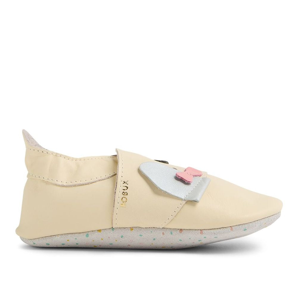 Bobux Pantuflas Little Bow Pup Vanilla