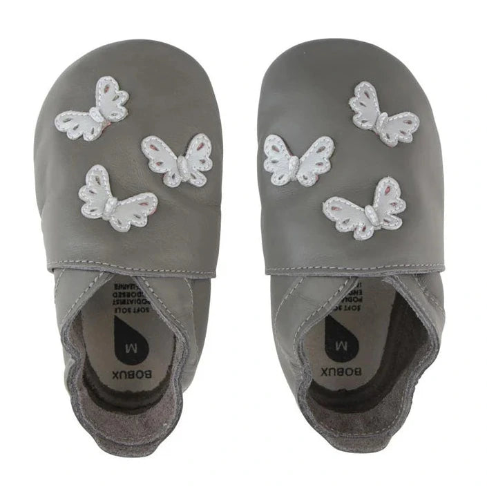 Bobux Chaussons Butterflies Grey