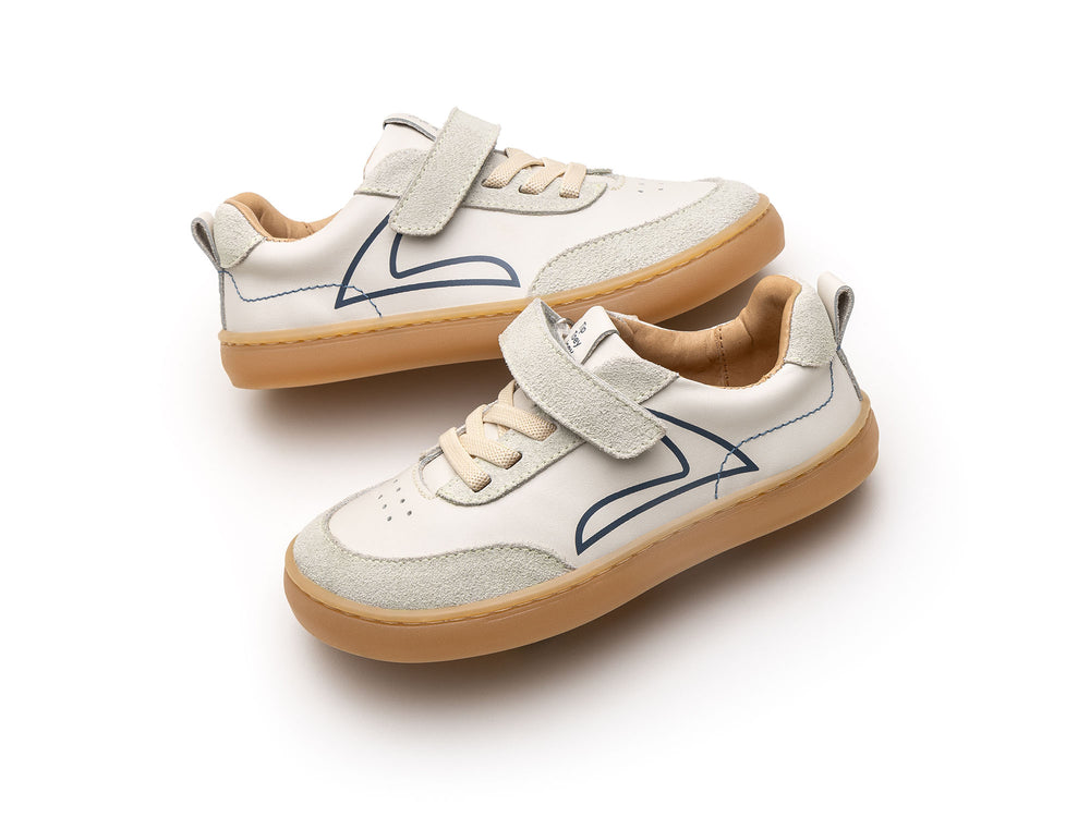 Tip Toey Joey Kidos Outline Tapioca Ivory Suede