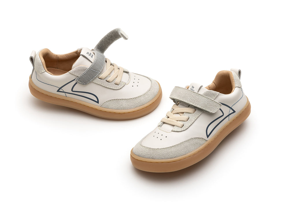 Tip Toey Joey Kidos Outline Tapioca Ivory Suede