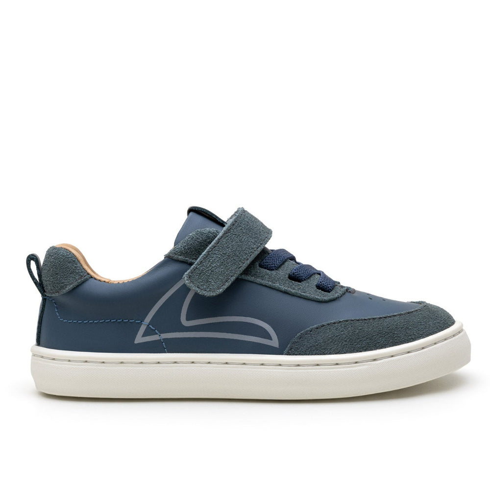 Tip Toey Joey Kidos Outline Laguna Urban Blue Suede