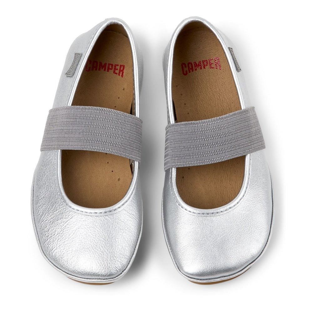 Camper Ballerines Right Gris Argenté
