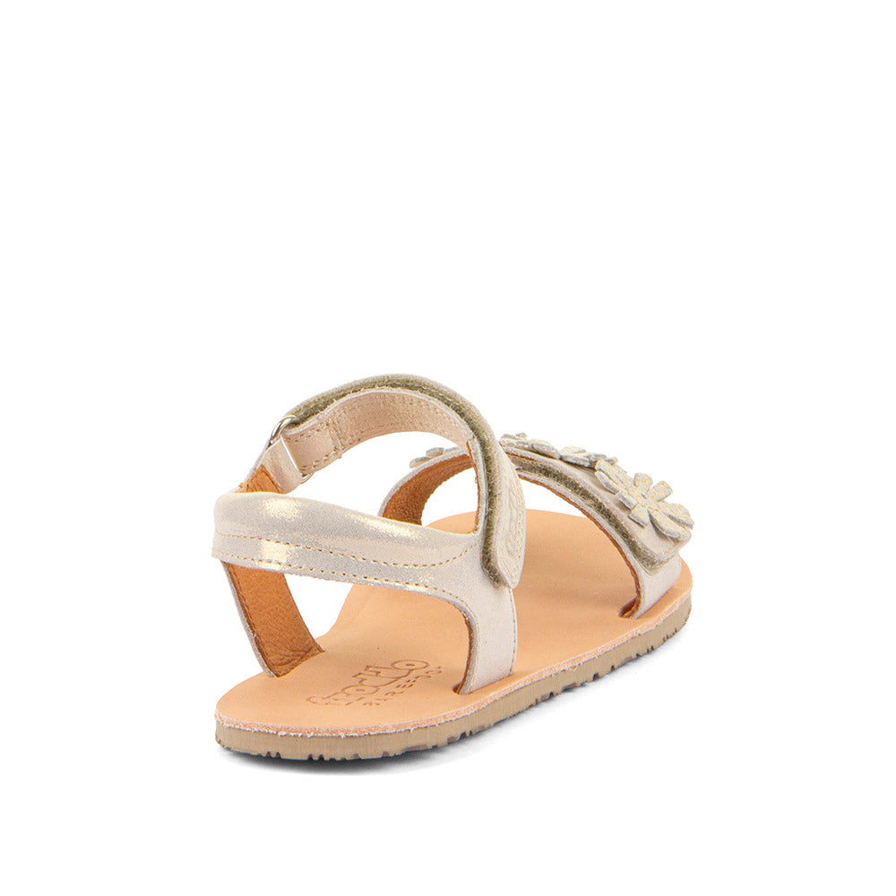 Froddo Barefoot Sandales Flexy Flowers Gold Shine