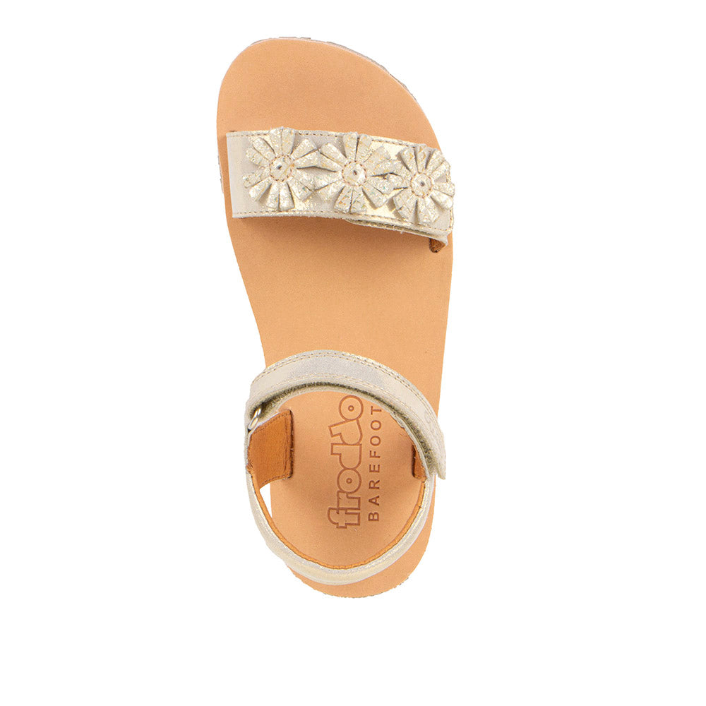 Froddo Barefoot Sandales Flexy Flowers Gold Shine