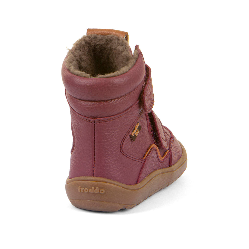 Froddo Barefoot Tex Invierno Cuero II Burdeos