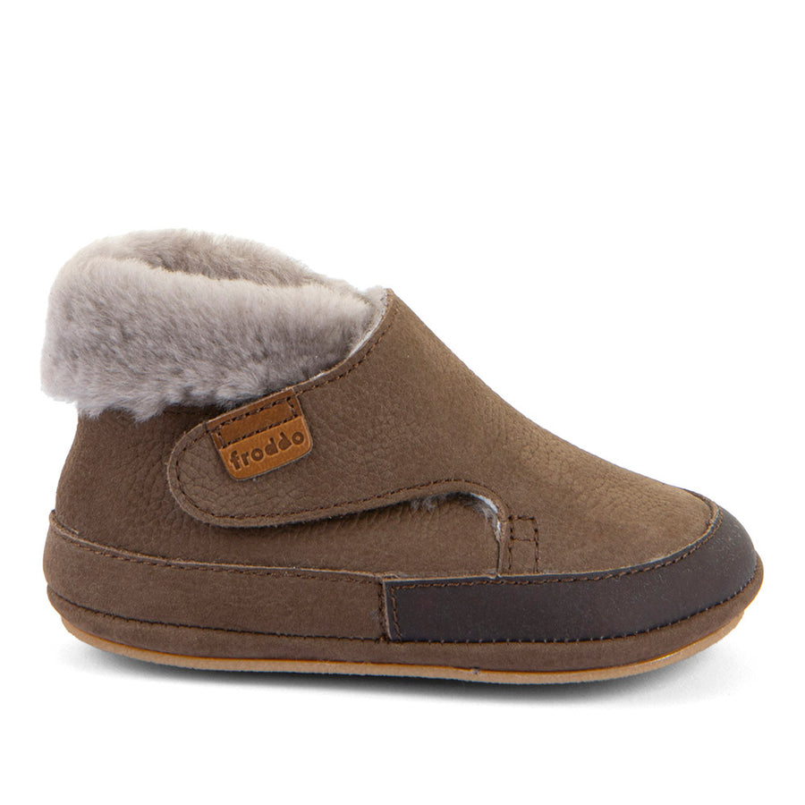 Froddo Furry Walk Barefoot Fourrés Brown