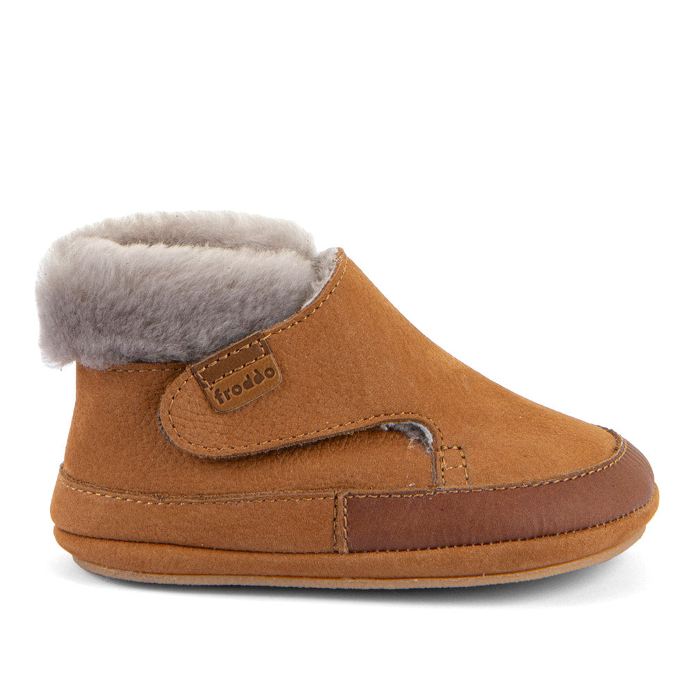 Froddo Furry Walk Barefoot Fourrés Cognac
