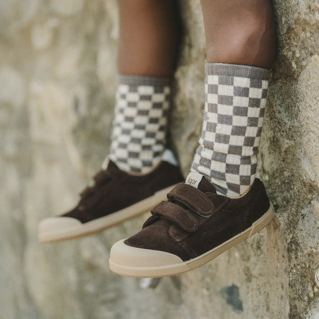 Igor Barefoot Tennis Suede Marron