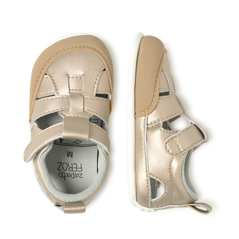 Zapato Feroz Féroces Irta Oro Microfibra