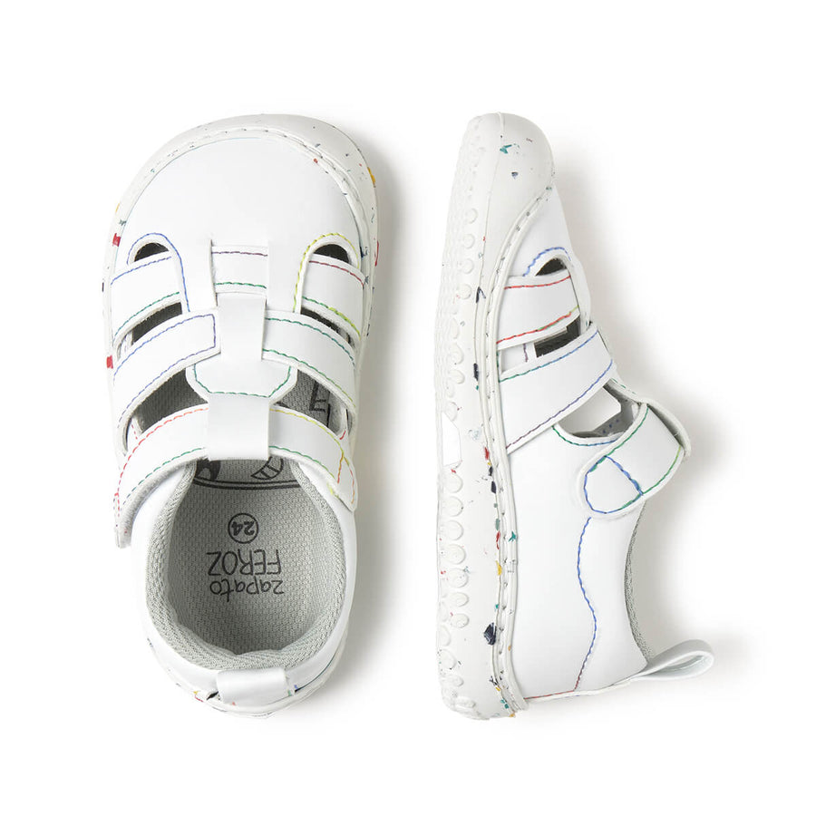 Zapato Feroz Rockers Irta Blanco Multicolor Microfibra