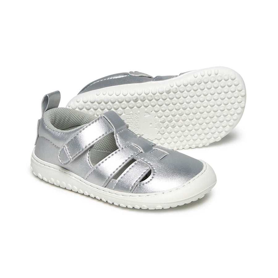Zapato Feroz Rockers Irta Plata Microfibra