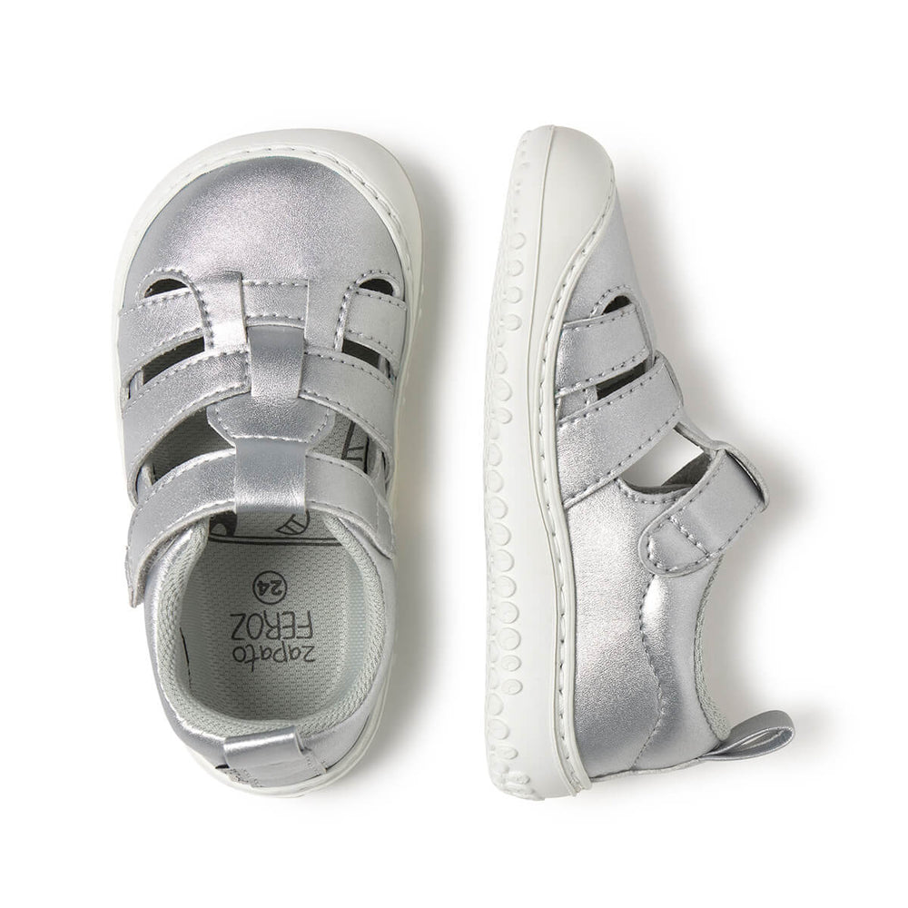 Zapato Feroz Rockers Irta Plata Microfibra