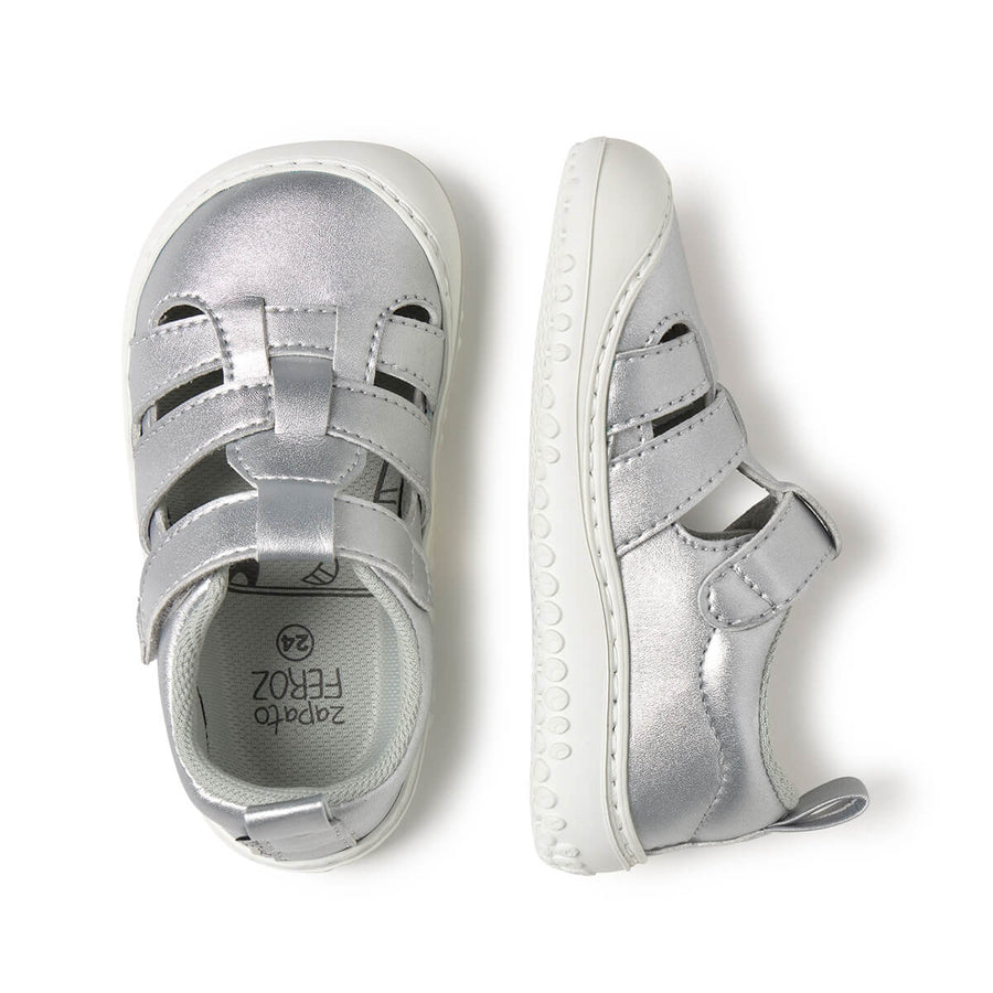 Zapato Feroz Rockers Irta Plata Microfibra