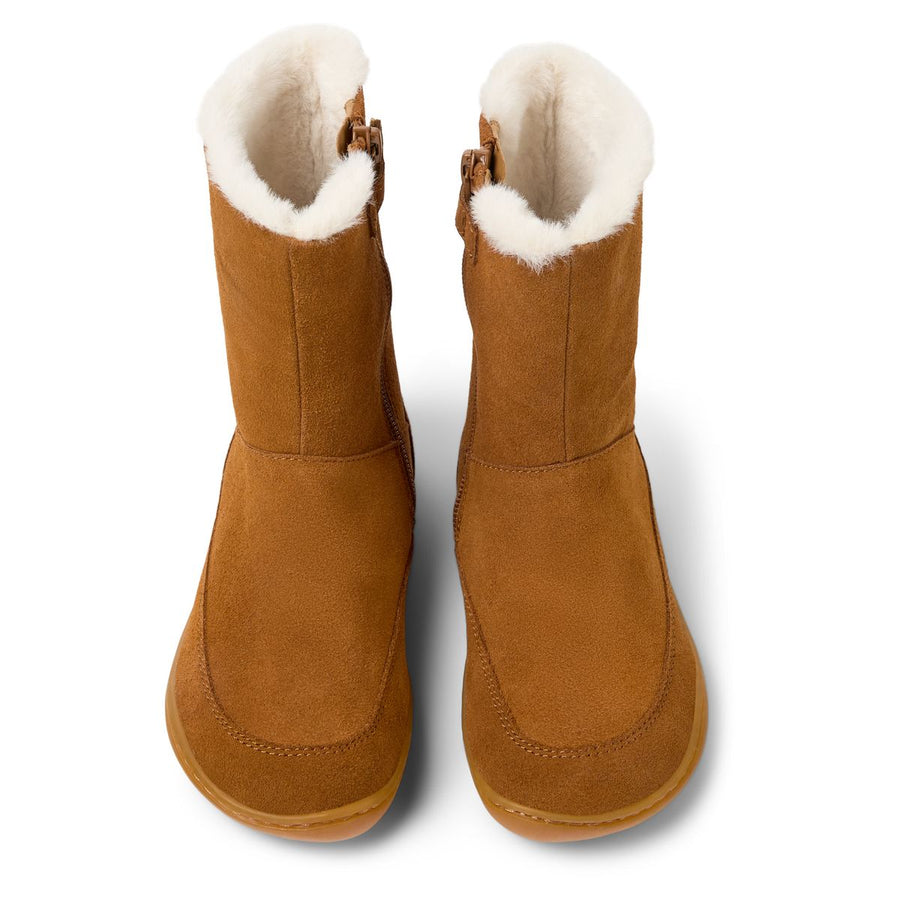 Camper Kids Peu Bottes Fourrées Camel