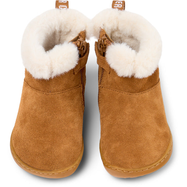Camper FW Peu Bottines Fourrées Zip Marron