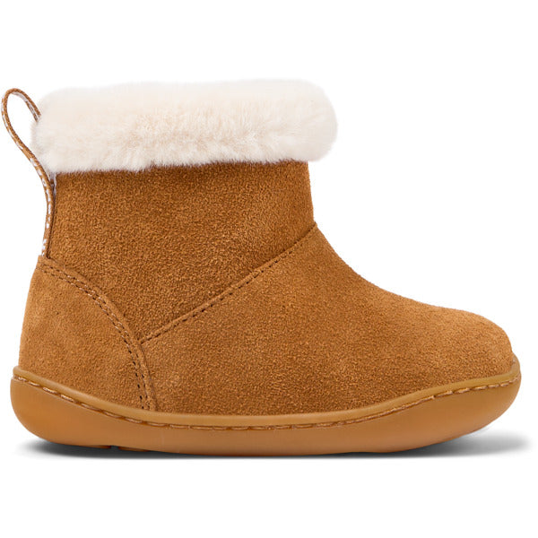 Camper FW Peu Bottines Fourrées Zip Marron