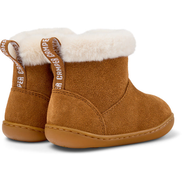 Camper FW Peu Bottines Fourrées Zip Marron